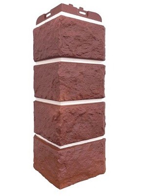 Угол наружный Grand Line Колотый Камень Корица, Шов белый купить в Электростале