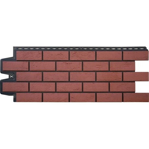 Фасадная панель Grand Line Состаренный кирпич Элит корица (махагон), ШОВ черный купить в Электростале