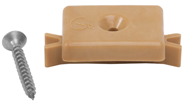 Пластиковая клипса с саморезом, Grinder шовный монтаж 5 mm бежевый купить в Электростале