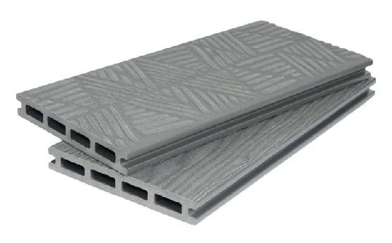 Террасная доска ДПК POLIVAN GROUP 3D+3D NEW пустотелая двухсторонняя DENPASAR Серый купить в Электростале