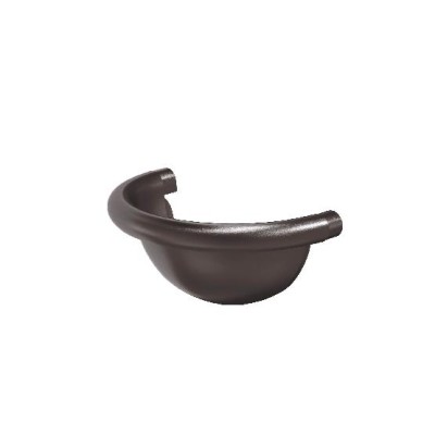 Водосток Aquasistem, Система 125x90 - Заглушка универсальная полукруглая RR 32 Тёмно-коричневый matt