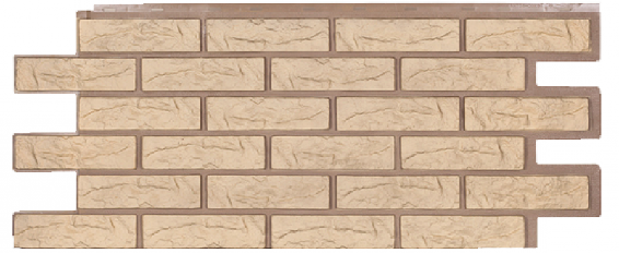 Фасадная панель Техоснастка, Лондон Брик, Желтый купить в Электростале