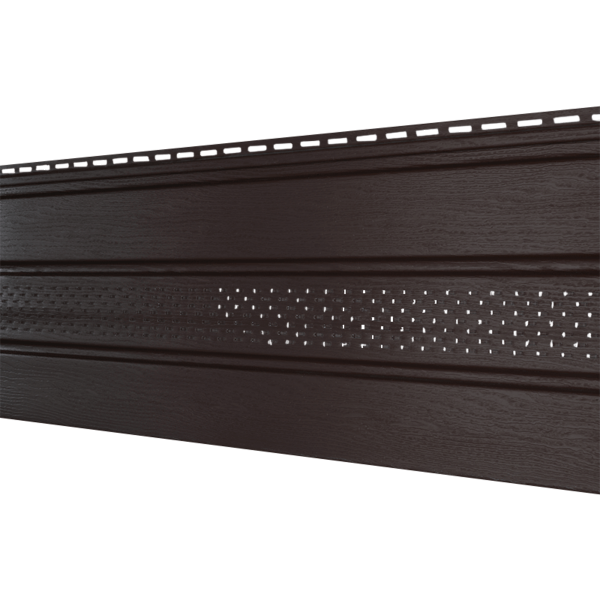 Софит Ю-Пласт Классический, перфорация по центру коричневый купить в Электростале