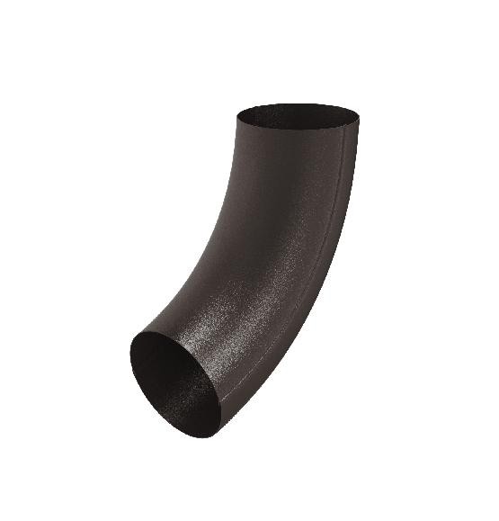 Водосток Aquasistem, Система 125x90 - Колено трубы RR 32 Тёмно-коричневый matt купить в Электростале