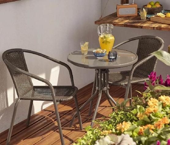 Комплект плетеной мебели AFINA из иск. ротанга Асоль-7 TLH-037B/TLH-060 brown-2pcs купить в Электростале