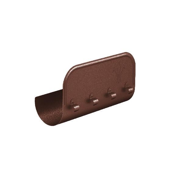 Водосток Aquasistem, Система 125x90 - Ограничитель перелива прямой RAL 8017 Коричневый matt купить в Электростале