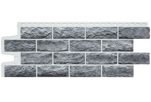 Фасадные панели Grand Line Колотый Камень Гранит, Шов белый купить в Электростале