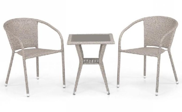 Комплект плетеной мебели AFINA из иск. ротанга T25C/Y137C-W85 Latte 2Pcs купить в Электростале