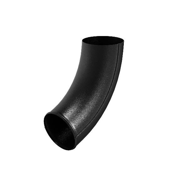 Водосток Aquasistem, система 125x90 - Отвод трубы RAL 9005 Чёрный купить в Электростале