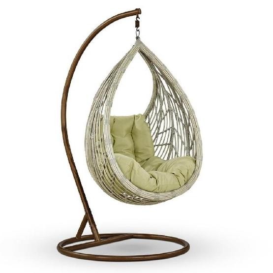 Кресло Подвесное из искусственного ротанга N886-W71 White купить в Электростале