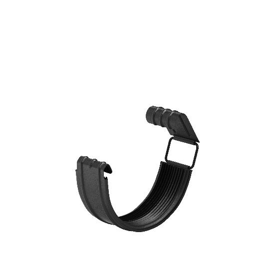 Водосток Aquasistem, система 125x90 - Соединитель желоба с резиновым уплотнителем RAL 9005 Чёрный купить в Электростале