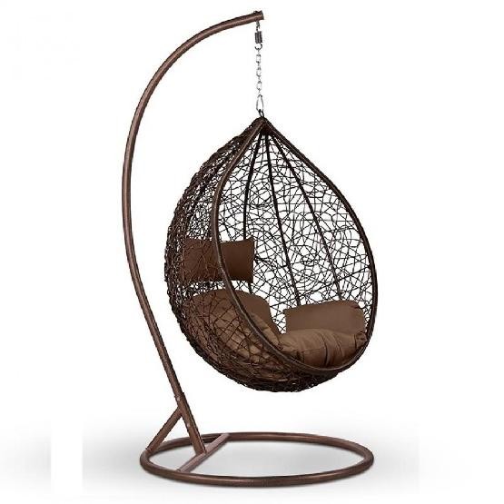 Кресло Подвесное из искусственного ротанга AFM-168A-L Brown купить в Электростале