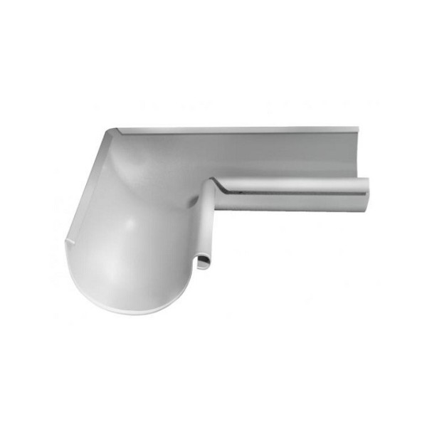 Водосток Grand Line 125x90 – Угол внутренний 90° RAL 9003 купить в Электростале