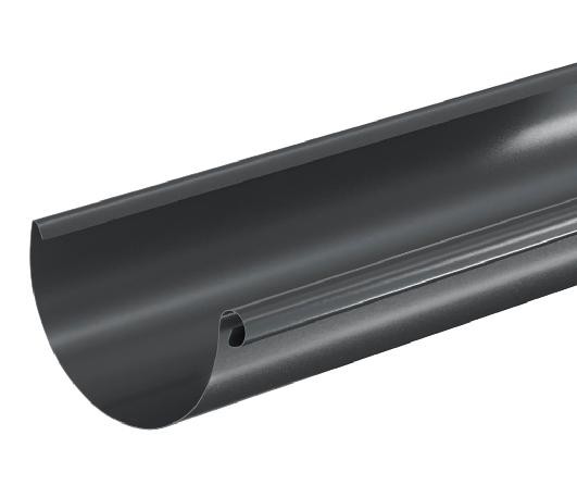 Водосток Aquasistem, система 125x90 - Водосточный желоб 3.00м RAL 7024 Тёмно-серый купить в Электростале