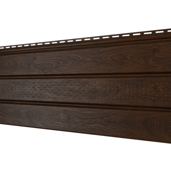 Софит Ю-Пласт перфорация по центру, Орех тёмный купить в Электростале