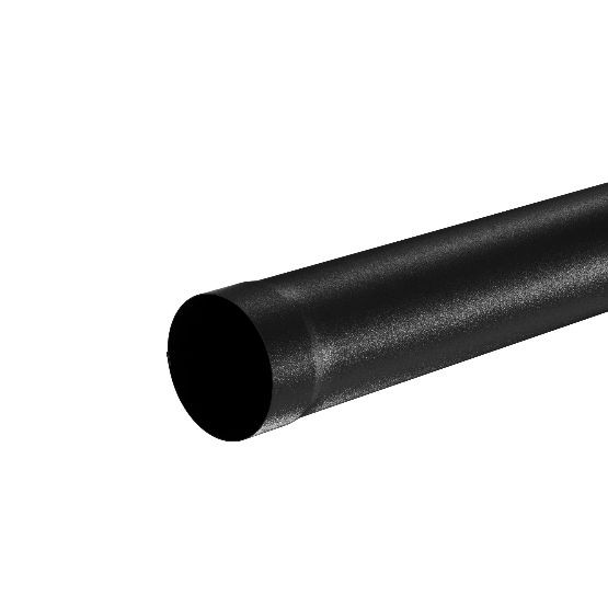 Водосток Aquasistem, система 125x90 - Труба водосточная 1.00м RAL 9005 Чёрный купить в Электростале