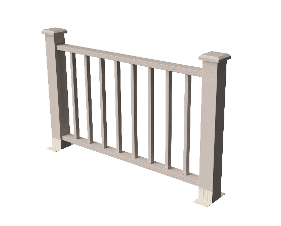 Ограждения декоративное ДПК GRINDERDECO Альма 1500 со скрытым крепежом выбеленый дуб купить в Электростале