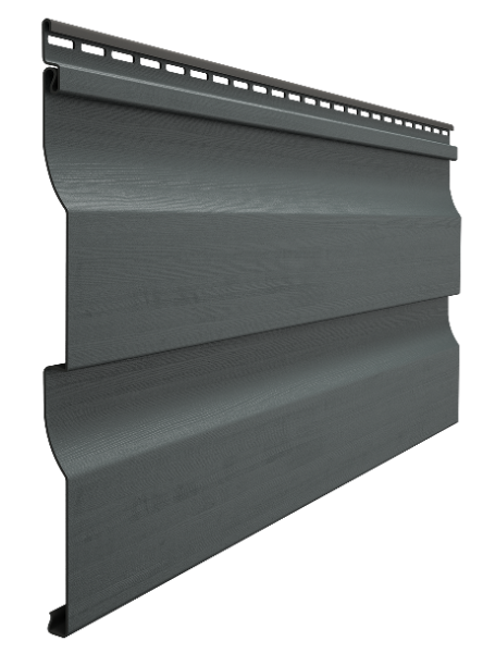 Виниловый сайдинг docke (дёке) - профиль D4,5D, графит купить в Электростале