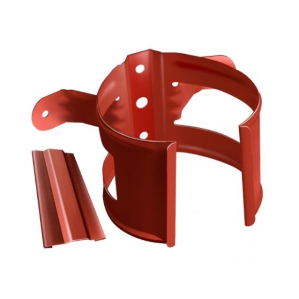 Водосток Grand Line 125x90 – Хомут трубы (на дерево) RAL 8004 купить в Электростале