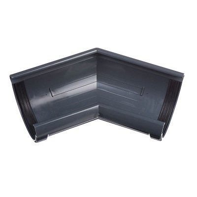 Угол желоба универсальный 135° Docke Lux ПВХ - Графит купить в Электростале