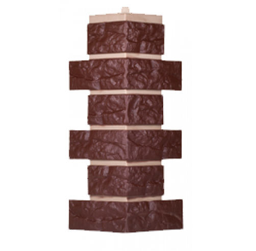 Угол T-Сайдинг-Кирпич Лондон Брик Коричневый купить в Электростале