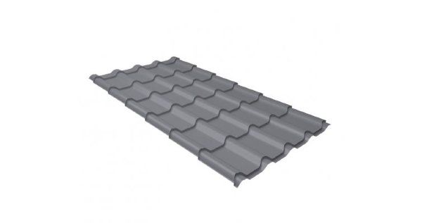 Металлочерепица камея 0,5 Satin RAL 7004 сигнальный серый купить в Электростале