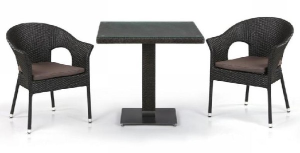 Комплект плетеной мебели AFINA из иск. ротанга T605SWT/Y79A-W53 Brown 2Pcs купить в Электростале