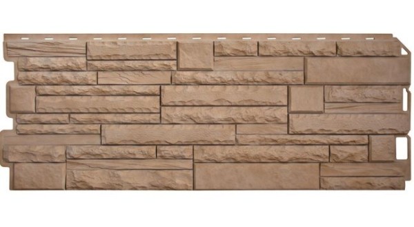 Фасадная панель Альта-Профиль Скалистый камень ЭКО Бежевый купить в Электростале