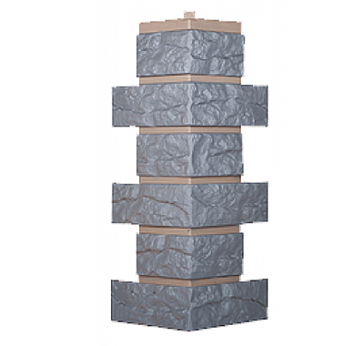 Угол T-Сайдинг-Кирпич Лондон Брик Серый