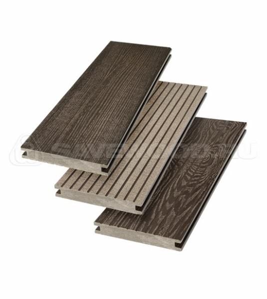 Террасная доска SW Fraxinus (R) полнотелая «SaveWood» Темно-коричневый купить в Электростале