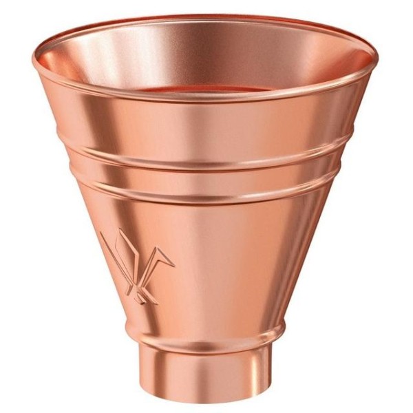 Водосток Aquasistem, система 125x90 - Воронка водосборная круглая Медь купить в Электростале