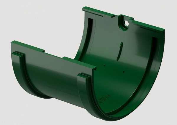 Соединитель желобов ПВХ Docke STANDART зеленый купить в Электростале