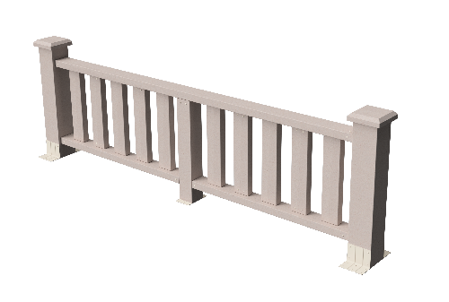 Ограждения декоративное ДПК GRINDERDECO Эрес выбеленый дуб купить в Электростале