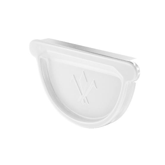 Водосток Aquasistem, система 125x90 - Заглушка универсальная с резиновым уплотнителем RR 20 Белый купить в Электростале