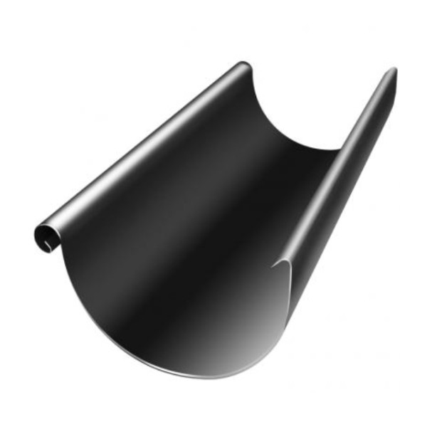 Водосток Grand Line 125x90 – Желоб 3м RAL 9005 купить в Электростале