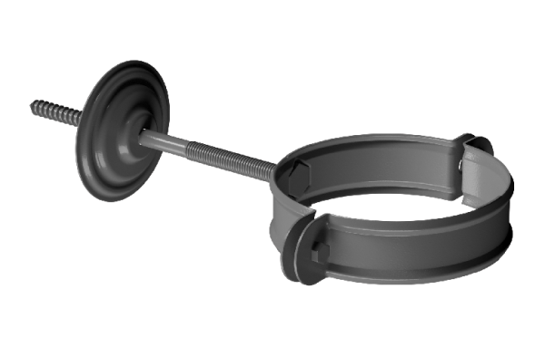 Хомут трубы D90 Döcke STAL PREMIUM Графит, (RAL 7024) купить в Электростале