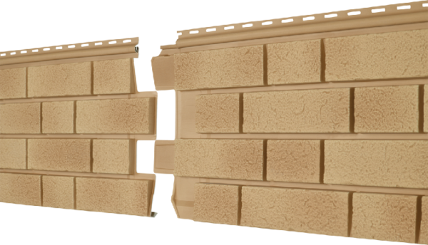 Фасадная панель Ю-пласт Стоун Хаус S-Lock Клинкер Балтик светлая медь купить в Электростале