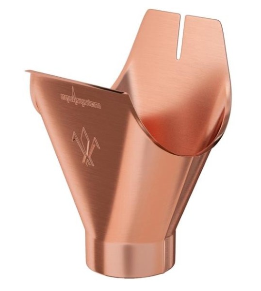 Водосток Aquasistem, система 150/100 - Воронка желоба медная купить в Электростале