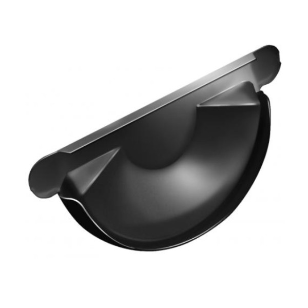 Водосток Grand Line 125x90 – Заглушка желоба RAL 9005 купить в Электростале