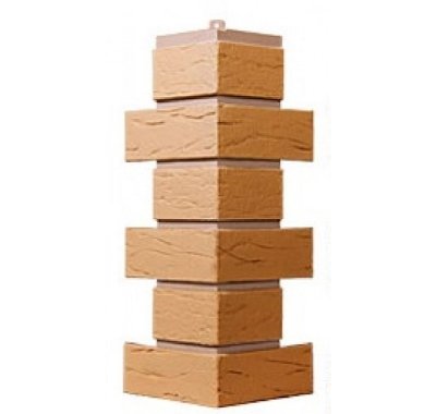 Угол T-Сайдинг-Кирпич Саман Бежевый