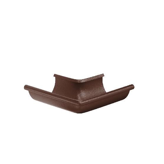 Водосток Aquasistem, Система 125x90 - Угол желоба, наружный 90° RAL 8017 Коричневый matt купить в Электростале