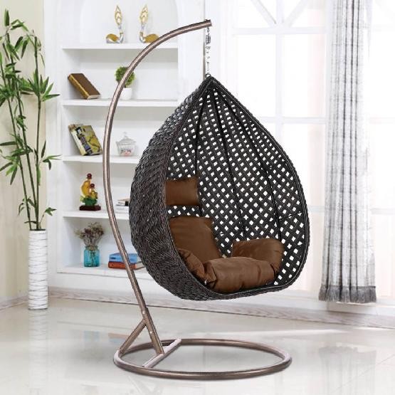 Кресло Подвесное из искусственного ротанга AFM-250B-L Brown купить в Электростале