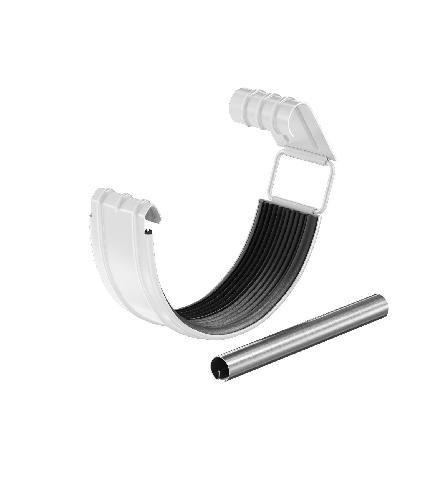 Водосток Aquasistem, система 125x90 - Соединитель желоба с резиновым уплотнителем RR 20 Белый купить в Электростале