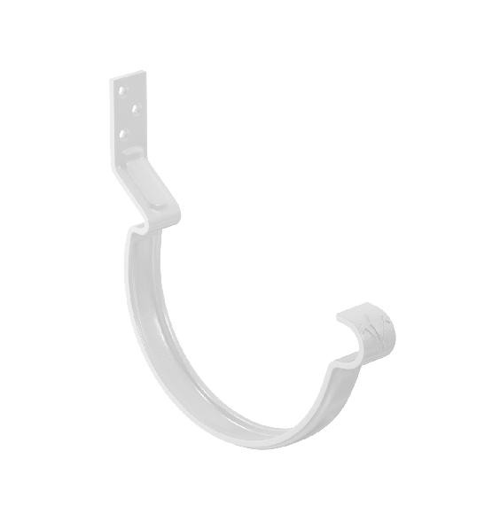 Водосток Aquasistem, система 150/100 - Крюк крепления желоба короткий RAL 9003 Белый купить в Электростале