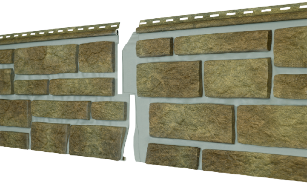 Фасадная панель Ю-пласт Стоун Хаус S-Lock Таганай вулканический купить в Электростале