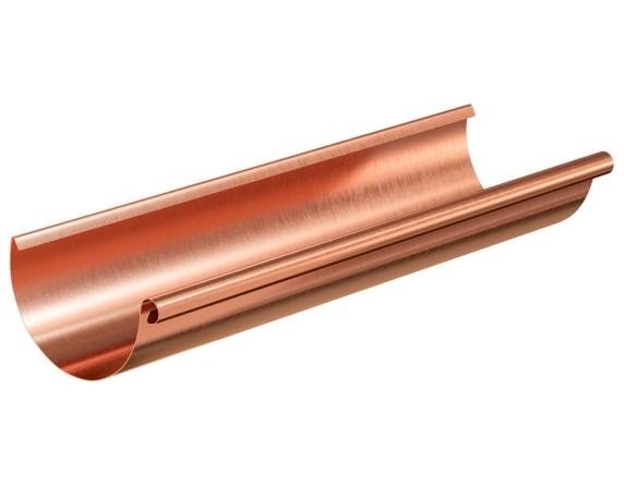 Водосток Aquasistem, система 150/100 - Желоб водосточный медный 3 метра купить в Электростале