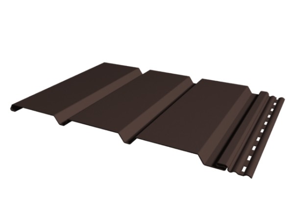 Софит к сайдингу ГЛАДКИЙ TECOS ТЁМНЫЙ-КАШТАН купить в Электростале