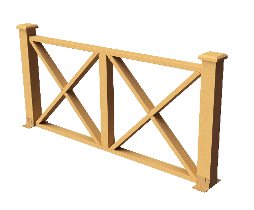 Ограждения декоративное ДПК GRINDERDECO Тауэр песчаник купить в Электростале