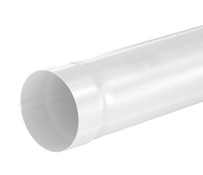 Водосток Aquasistem, система 150/100 - Труба водосточная 1.00м RAL 9003 Белый