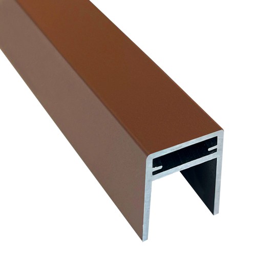 П-профиль Алюминиевый EasyDecking 35x25 Коричневый купить в Электростале